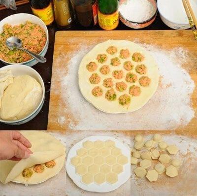 Creative Kitchen Household DIY Dumpling Mould Speed Machine(White)