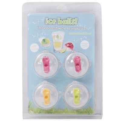 DIY Mini Versatile Ice Ball Mould Model Ice Ball Maker Tool (4pcs in one packaging, the price is for 4pcs)(White)