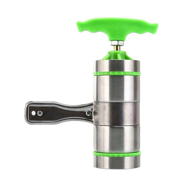 9 Molds Household Manually Small Stainless Steel Pressing Style Handhold Noodle Machine (Green)
