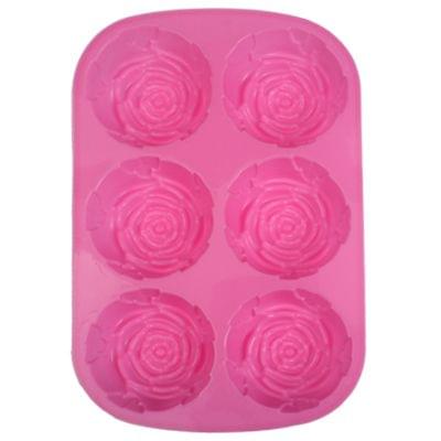 Rose Style Silica Gel Fondant Cake Mold