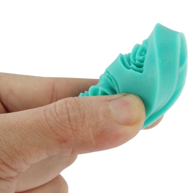 High Quality 3pcs Rose Silicone Material Cake Mold(Green)