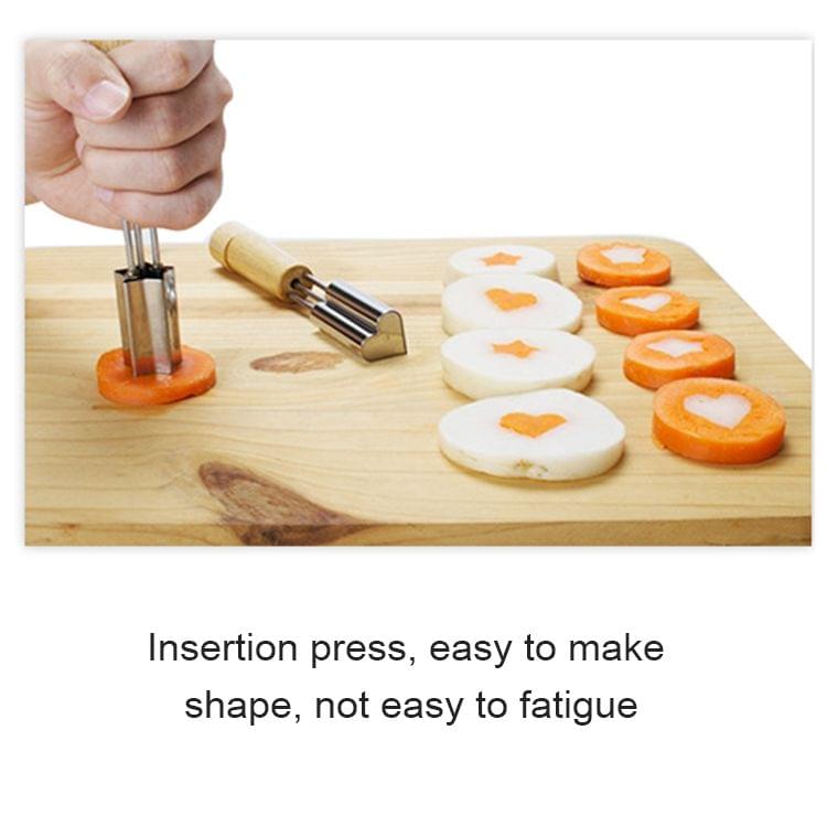 2 PCS Stainless Steel Baking Biscuit Mould Fruit and Vegetable Cutting Molds Tools (Heart Shape)