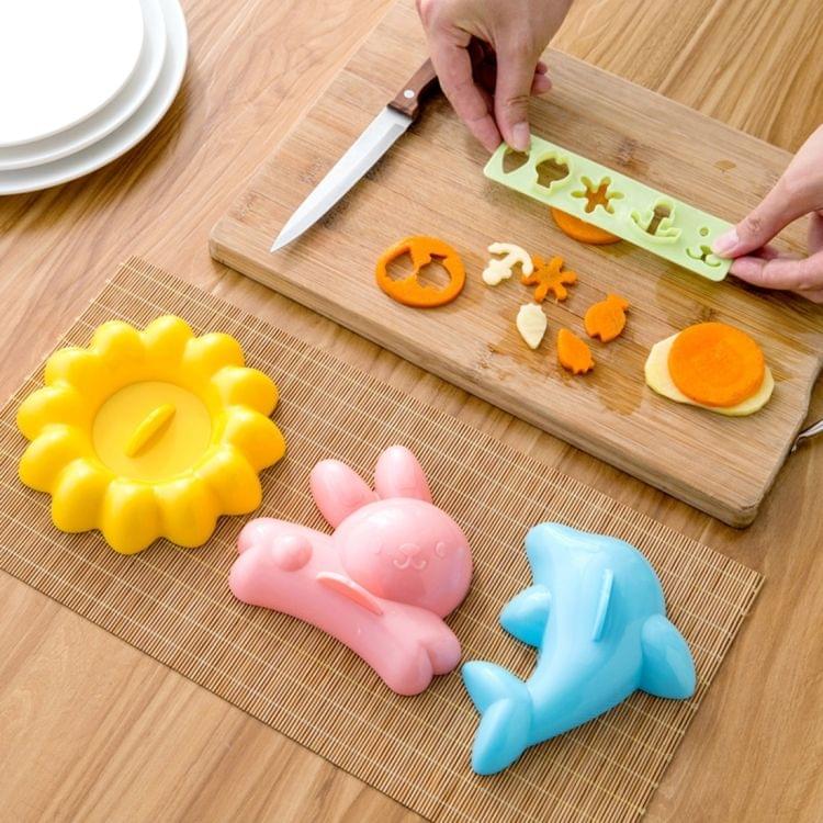4 PCS Creative Kitchen Household DIY Animal & Expression & Sunflower Shaped Onigiri Moulds