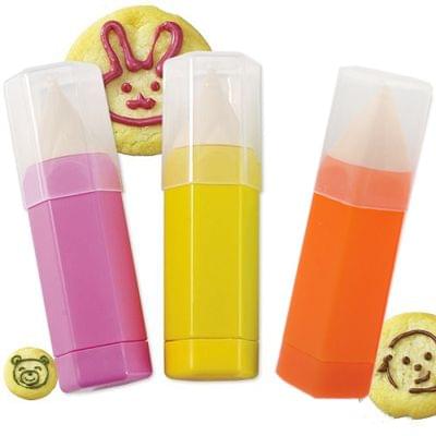 DIY 3 Set of Pen Bread / Cake Food Painting Pen / Authoring Tools