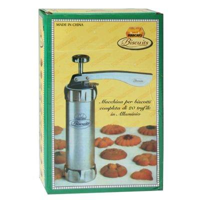 Biscotti Biscuit Maker with 20 Moulds(Grey)