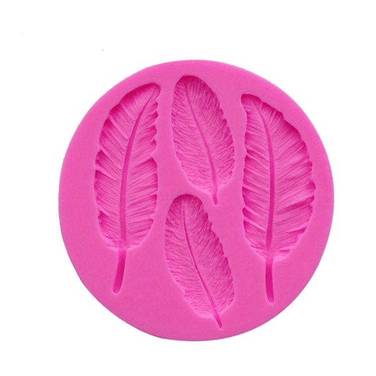 3 PCS Feather Silicone Mold Fondant Cake Chocolate Decoration Mold