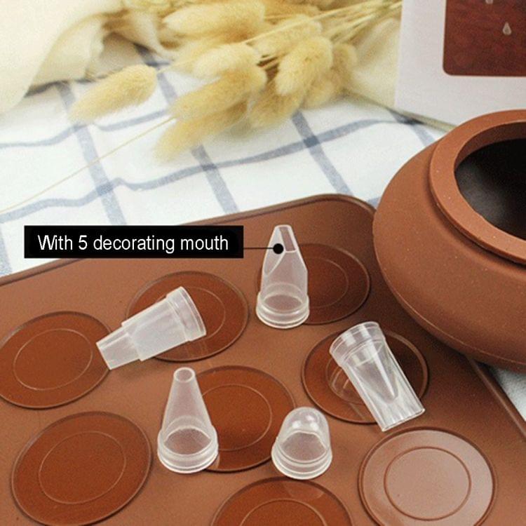Kitchen Roast Large Size Silicone Pad + Framed Pot + Color Box Baking Macaron Mold Suit