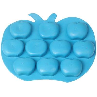 Creative Apple Shape 10-Grid Ice Cube Tray (Random Color Delivery)