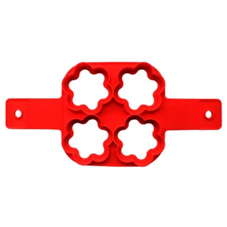 Silicone Cake Mold Baking Tools DIY Multi-shape Cake Mold Kitchen Accessories,4 Holes Flower Shape