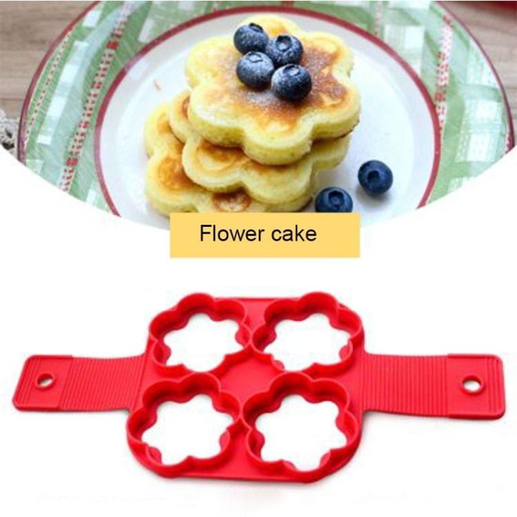 Silicone Cake Mold Baking Tools DIY Multi-shape Cake Mold Kitchen Accessories,4 Holes Flower Shape