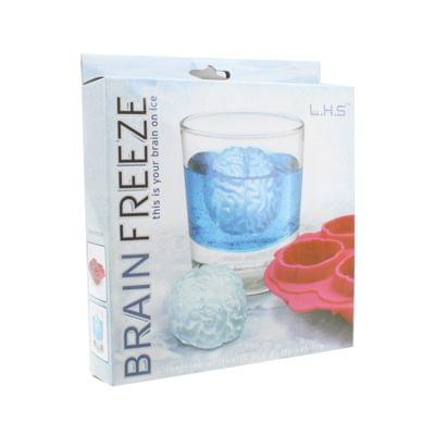 Silicone Brain Freeze Shaped Ice Cube Tray (Random Color Delivery)