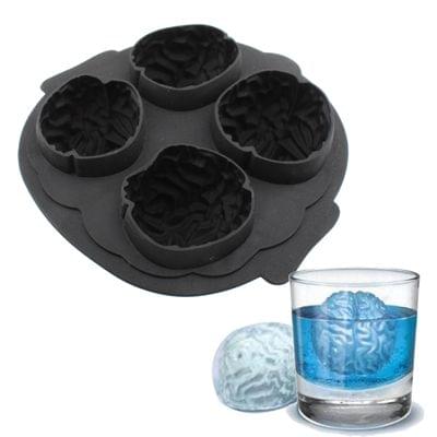 Silicone Brain Freeze Shaped Ice Cube Tray (Random Color Delivery)