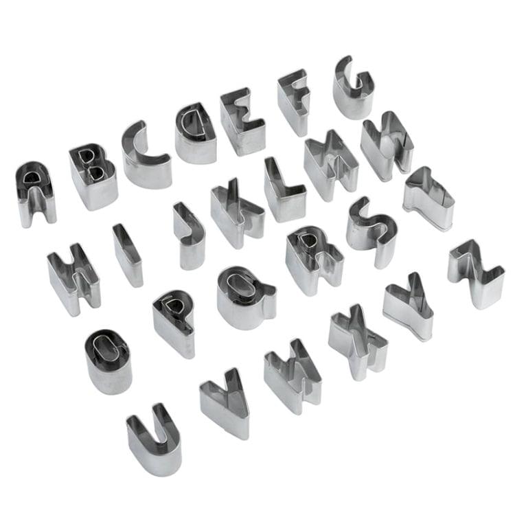 Letters Shape Food Processing Machine for Soft Biscuit Machine / Biscuit Moulds(Silver)