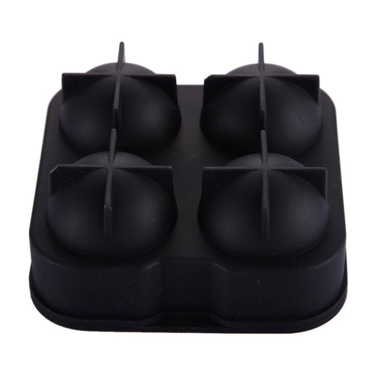 Ball Shape 4-Grid Silicone Ice Cube Mold