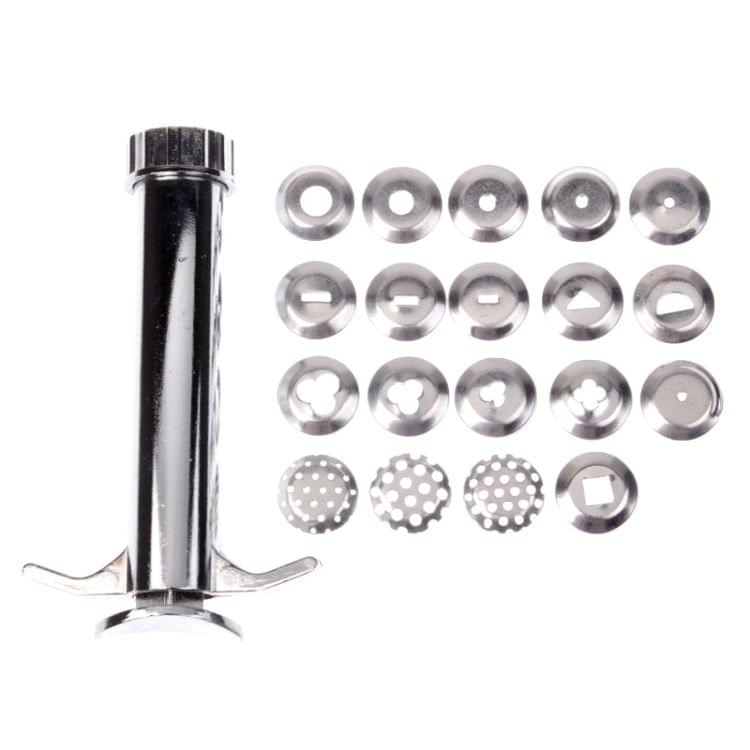 Cake Mold Decorating Cream Pen Chocolate Mounting Patterns Tools Piping Device(Silver)