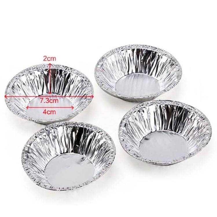250PCS  Aluminum Foil Egg Tart Cup Cake Holder, Size: 7.5 x 4 x 2cm