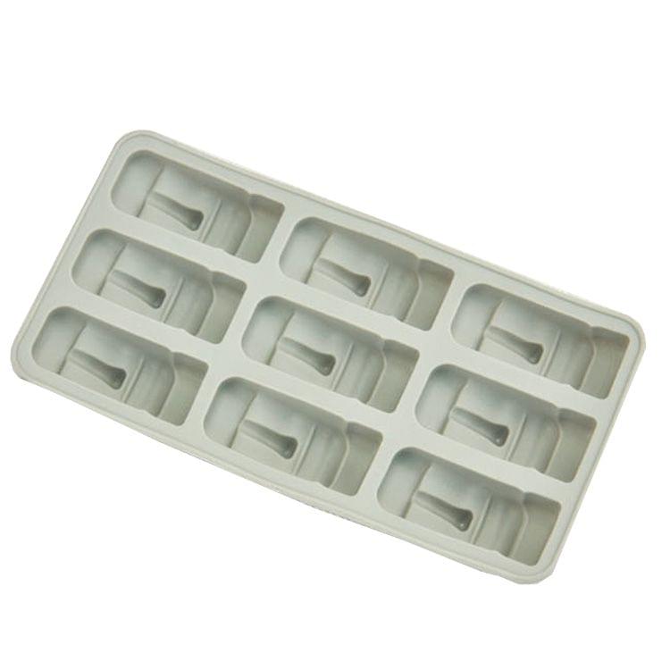 5 PCS Multi-purpose Easter Statue Style TPR Dessert Ice Lattice Mold Tray，Size：20.5*10.6*2.4cm
