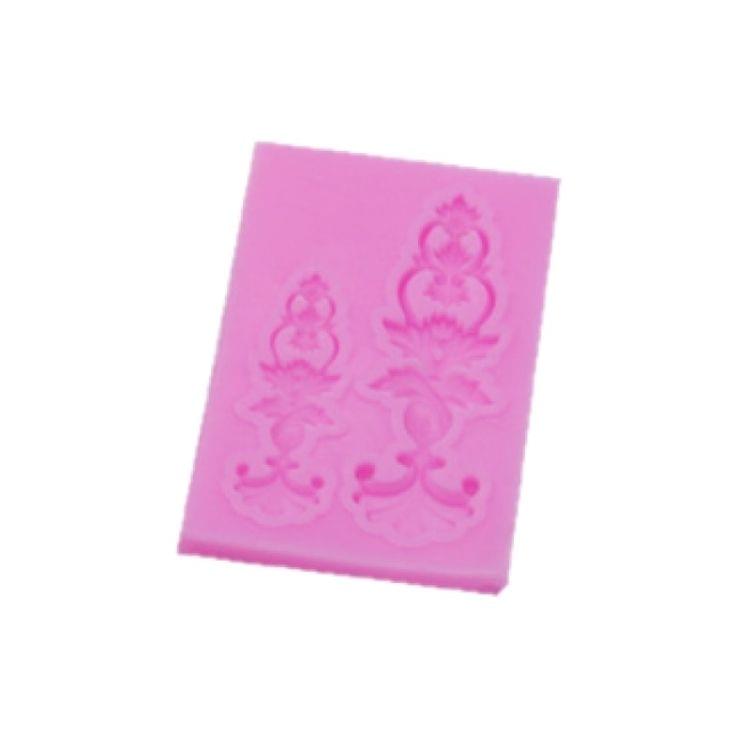 2 PCS Fondant Cake Silicone Mold Hollow Embossed Border Frame Retro Photo Frame Mould(9th 17-155)