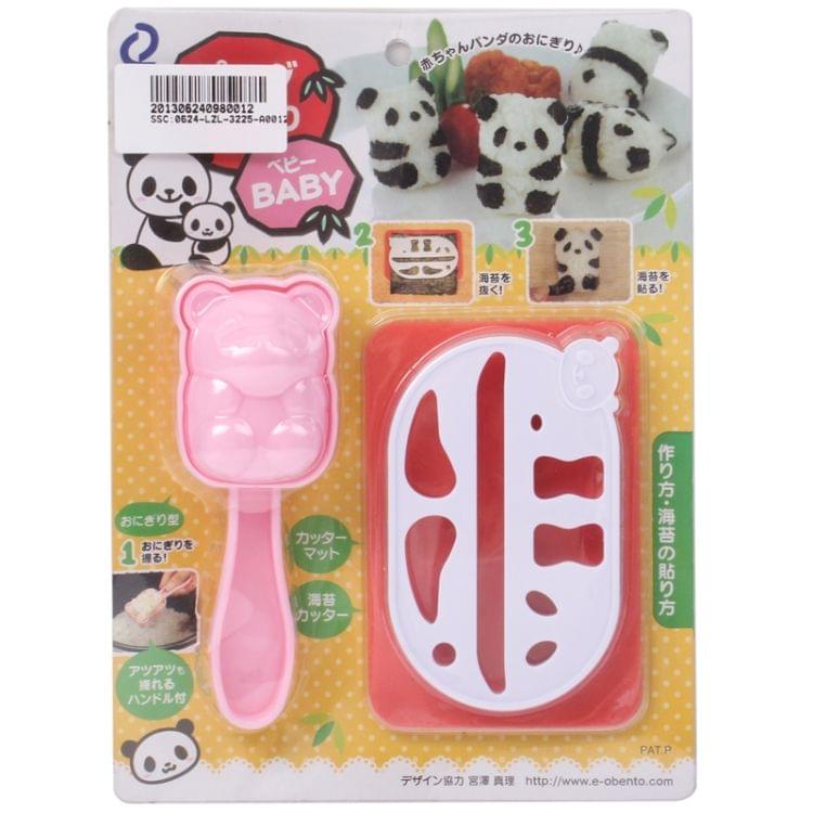 Lovely Panda Sushi Rice Mold Mould + Seaweed Cutter