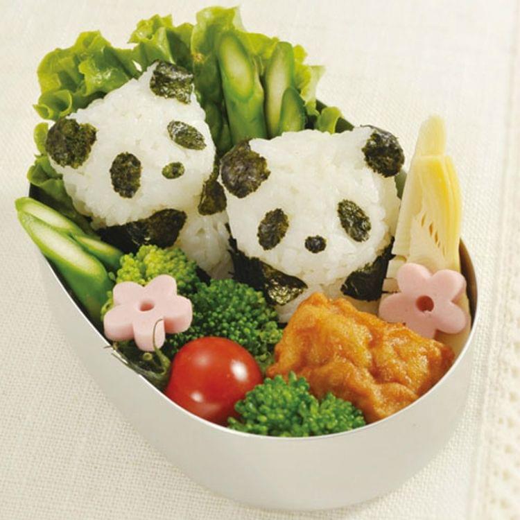 Lovely Panda Sushi Rice Mold Mould + Seaweed Cutter