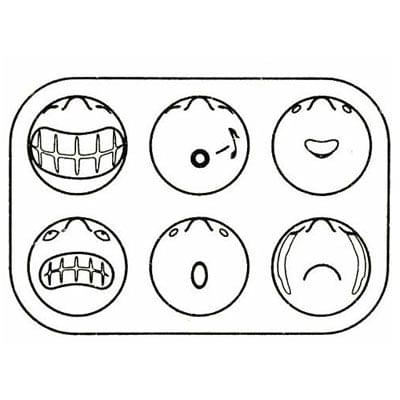 Silicone Mr.P Face Expression Ice Cube Tray (Random Color Delivery)