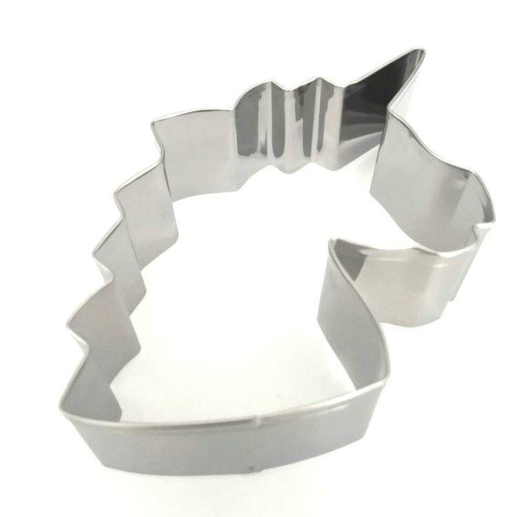 2 PCS Unicorn Head Shape Cookie Cutter Stainless Steel Biscuit Mould