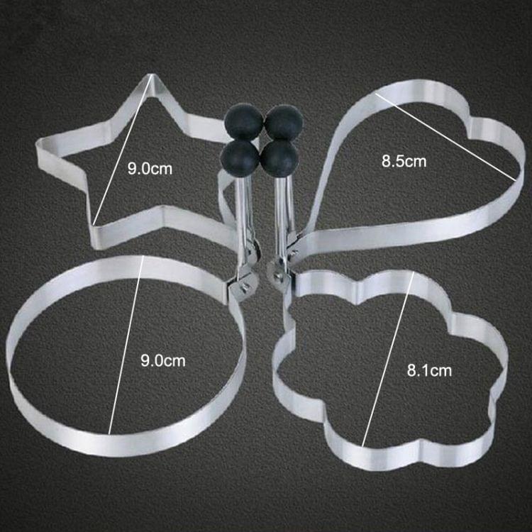 4 PCS Stainless Steel Fried Egg Pancake Mold