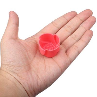 6 pcs Soft Silicone Rose Style Cake Cup Muffin Cases Chocolate Cupcake Liner Baking Cup, Diameter: 3cm