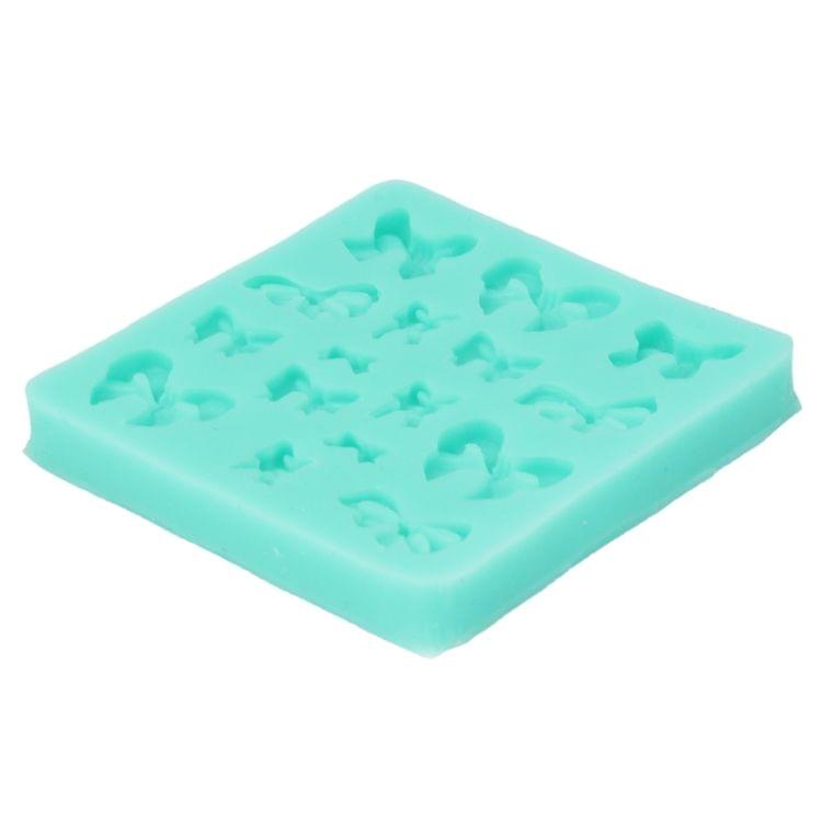 Soft Silicone Bowknot Style DIY Cupcake / Cake / Bread / Jelly / Chocolate / Pizza / Sugar Paste Mold(Green)
