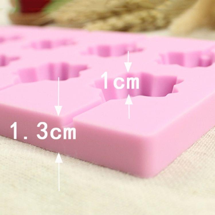 12-Capacity DIY Silicone Lollipop Chocolate Molds (Cherry Blossoms Shape)