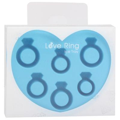 Creative Diamond Ring Shape 6-Grid Ice Cube Tray(Blue)