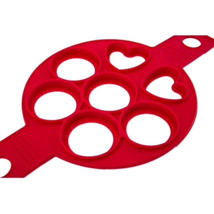 Silicone Cake Mold Baking Tools DIY Multi-shape Cake Mold Kitchen Accessories,7 Holes,2 Heart Shaped,5 Round Shape