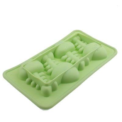 Silicone Fish Bone Shaped Ice Cube Trays Mold (Random Color Delivery)