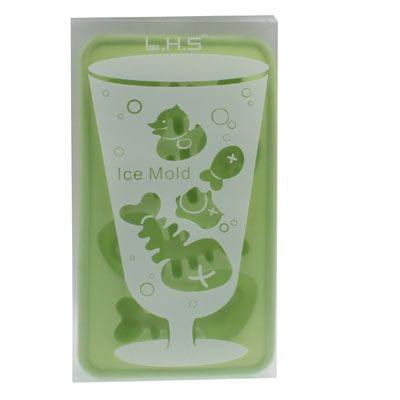 Silicone Fish Bone Shaped Ice Cube Trays Mold (Random Color Delivery)