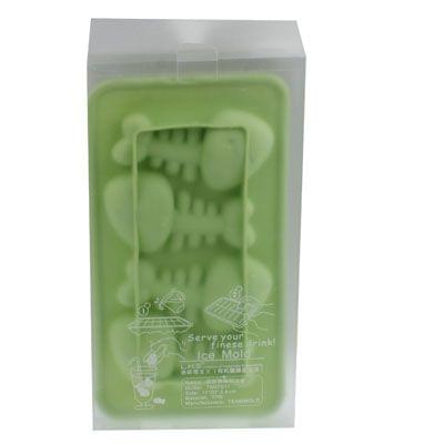 Silicone Fish Bone Shaped Ice Cube Trays Mold (Random Color Delivery)