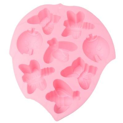 8-in-1 Insect Butterfly Dragonfly Beetle Shaped Silica Cake Mold