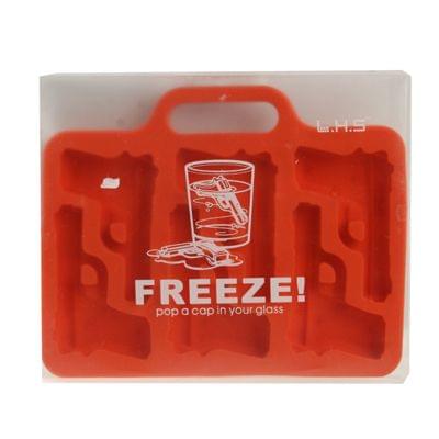 Silicon Handgun Shaped Ice Cube Tray (Random Delivery)(Red)