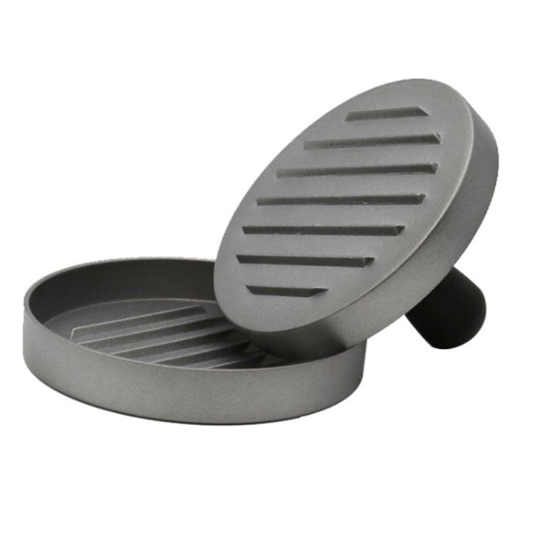 Household Food Grade Aluminum Alloy Kitchen Non-stick Coating Pressure Meat Patty Cake Hamburger Mold with 40 PCS Sided Silicone Papers