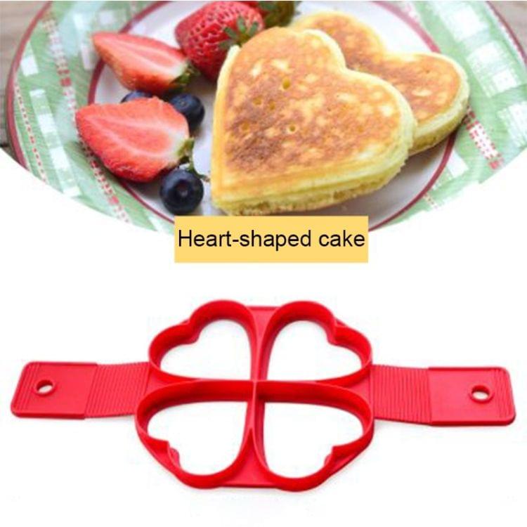 Silicone Cake Mold Baking Tools DIY Multi-shape Cake Mold Kitchen Accessories,4 Holes Heart Shape