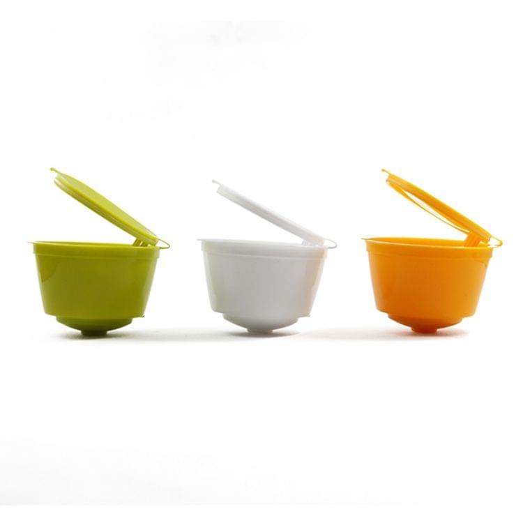 3 PCS Eco-friendly Reusable Coffee Capsule Set Food Grade Plastic PP Coffee Filter Baskets Soft Capsule