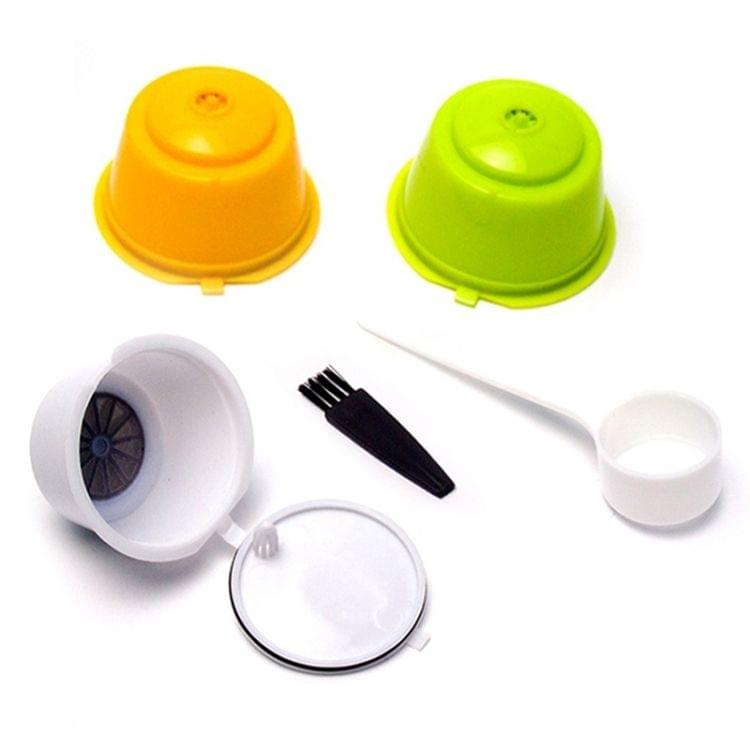 3 PCS Eco-friendly Reusable Coffee Capsule Set Food Grade Plastic PP Coffee Filter Baskets Soft Capsule