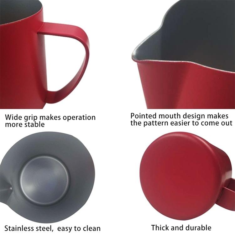 Milk Jug 0.3-0.6L Stainless Steel Frothing Pitcher Pull Flower Cup Coffee Milk Frother Latte Art Milk Foam Tool Coffeware,