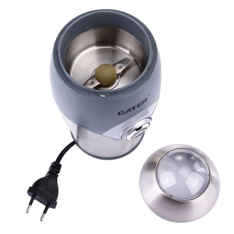GATER 230V 300W Portable Electronic Coffee Grinder Bean (Silver + Grey)
