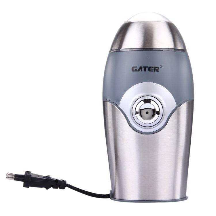 GATER 230V 300W Portable Electronic Coffee Grinder Bean (Silver + Grey)