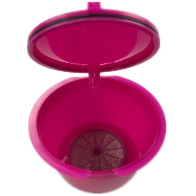 3 PCS Coffee Machine Universal Capsule Cup Over-treatment Cup Coffee Filter(Rose Red)