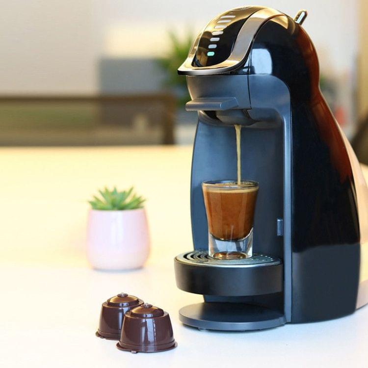 3 PCS Eco-friendly Reusable Coffee Capsule Set Food Grade Plastic PP Coffee Filter Baskets Soft Capsules(Brown)