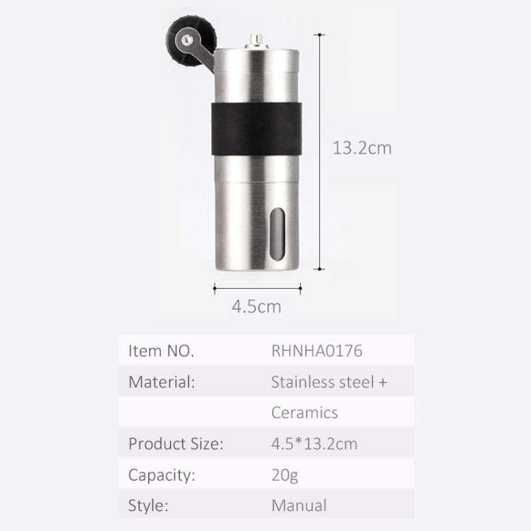 2 PCS Mini Manual Stainless Steel Coffee Grinder