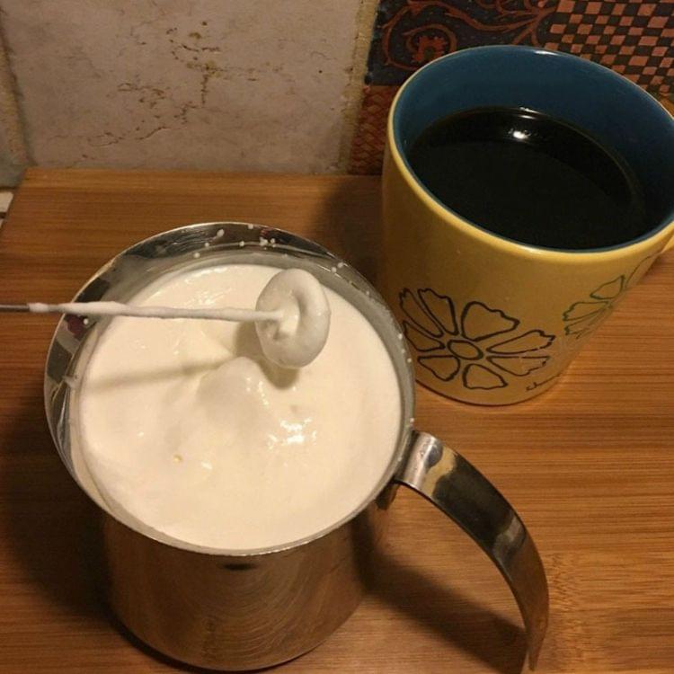 2 PCS Fashion Electric Mixer Milk Frother Handheld Double Spring Whisk Head Coffee Cream Blender