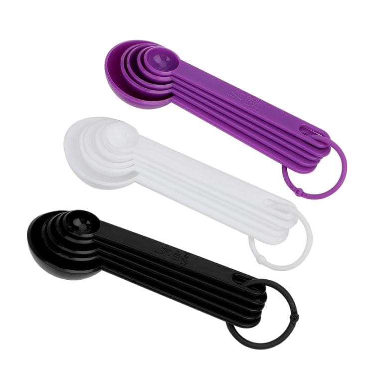 3 Sets Measuring Spoon for Baking Coffee Tea(Black)