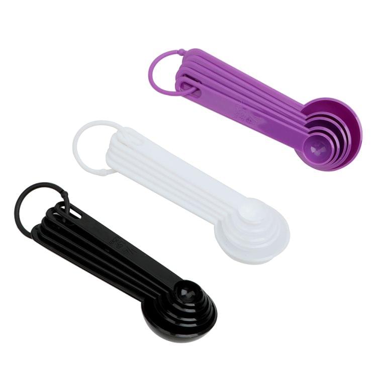 3 Sets Measuring Spoon for Baking Coffee Tea(White)